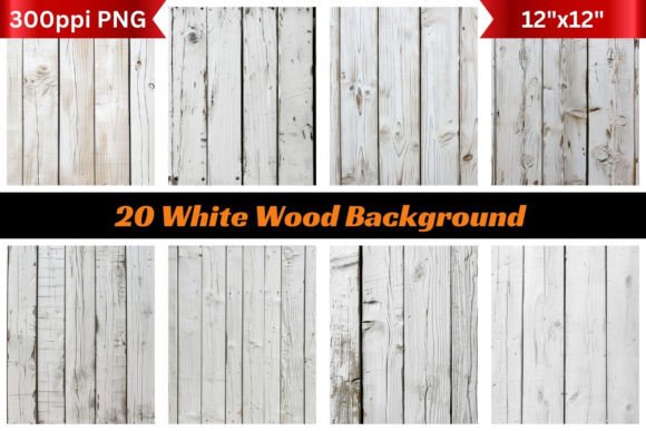 20 White Wood Backgrounds: A Rustic Digital Toolkit