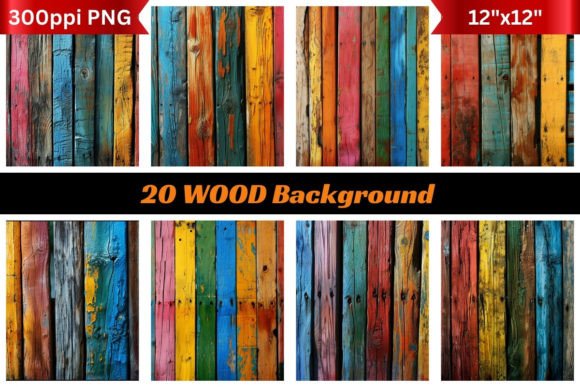 20 Wood Backgrounds: A Digital Toolkit for Natural Design
