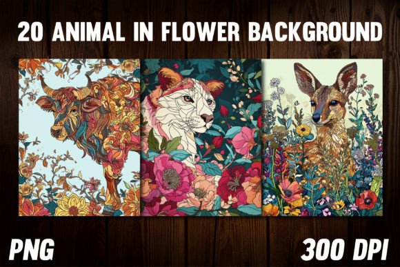 Animal in Flower Backgrounds for Covers: A Design Deep Dive