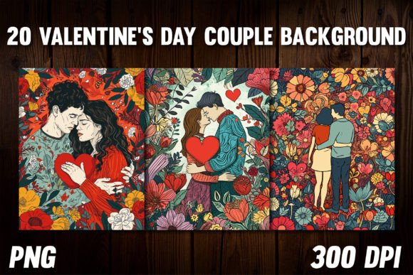 Capturing Romance with Valentine's Day Couple Backgrounds 4