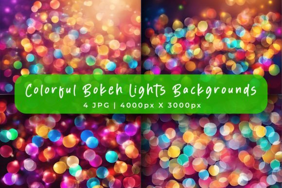 Colorful Bokeh Lights Backgrounds: Infuse Magic into Your Designs