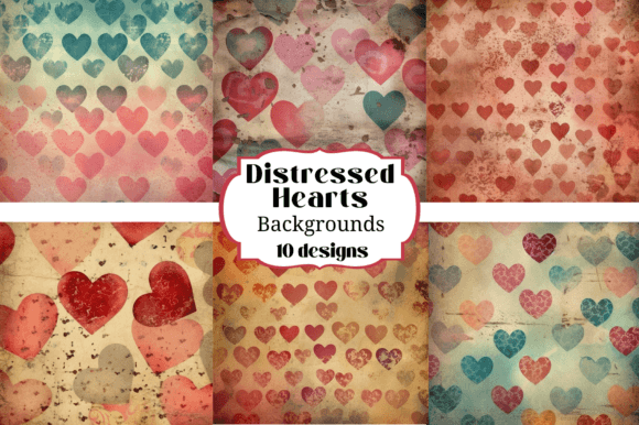 Distressed Valentine Hearts: The Raw Beauty of Imperfection