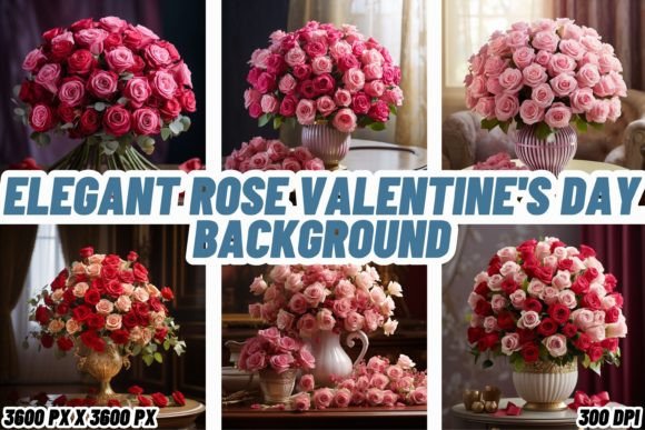 Elegant Rose Valentine's Day Backgrounds