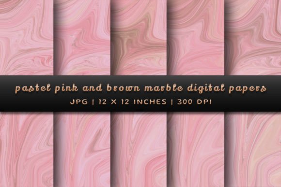 Elevate Your Designs with Pastel Pink and Brown Marble Backgrounds