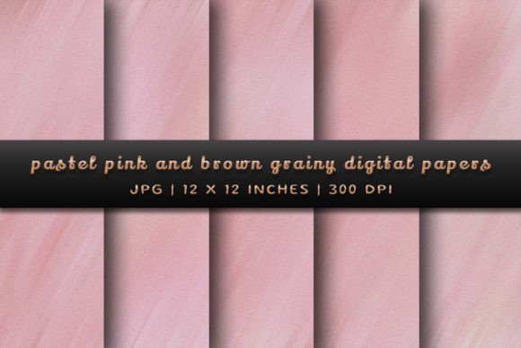 Elevate Your Projects with Pastel Pink and Brown Grainy Backgrounds