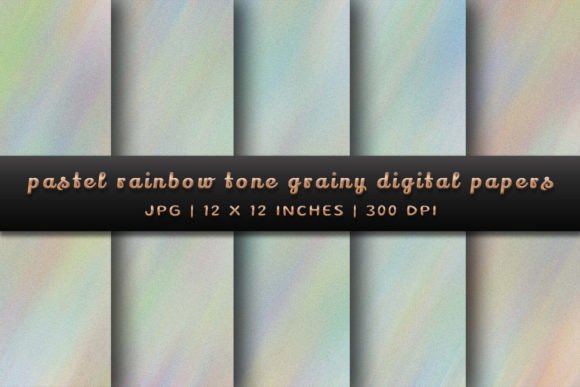 Embrace the Vibrant Charm of Pastel Rainbow Tone Grainy Backgrounds