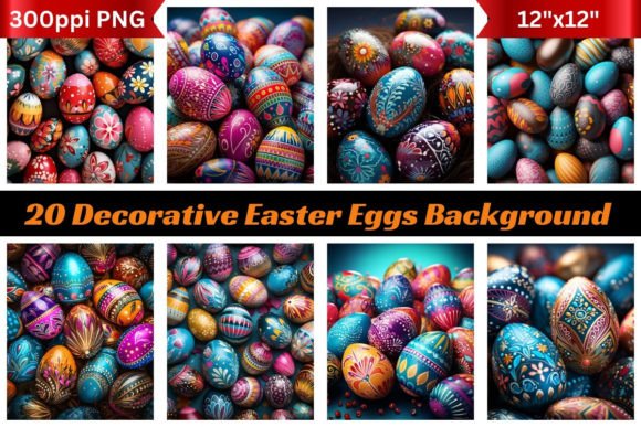 Enchanting Decorative Easter Eggs Backgrounds for Spring Projects