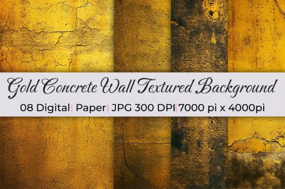 Gold Concrete Wall Textured Backgrounds: A Designer's Canvas