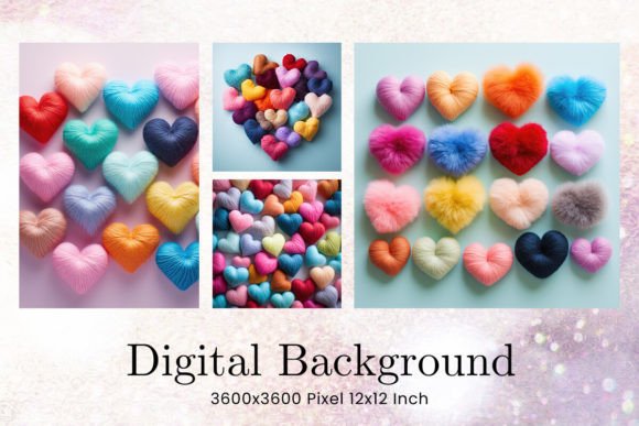 Heart Embroidery Backgrounds Wallpaper: A Digital Crafting Asset
