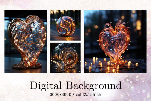 Heart Light Backgrounds Wallpaper: Your Go-To Digital Paper Pack