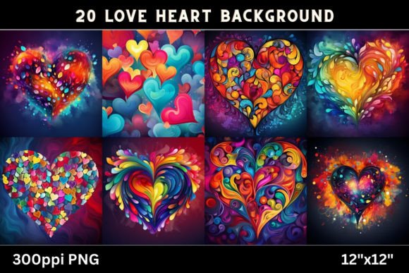 Infusing Projects with Romance: A Guide to Love Heart Digital Papers
