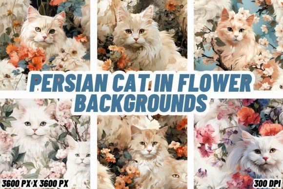 Persian Cat in Flower Backgrounds: A Designer's Guide