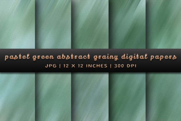 The Quiet Power of Pastel Green Abstract Grainy Backgrounds