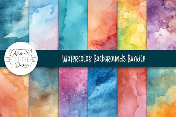 Transform Your Projects with the Watercolor Backgrounds Bundle