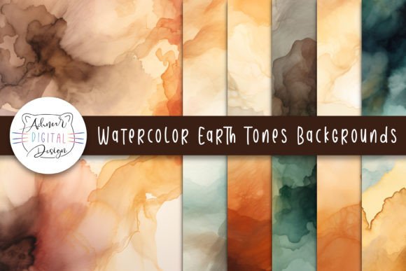 Watercolor Earth Tones Backgrounds: A Foundation for Natural Design